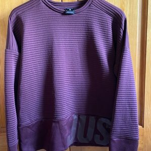 NIKE ribbed noodie sweatshirt maroon